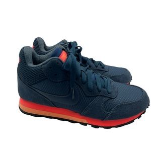 Nike Women's Sneakers - Navy and orange